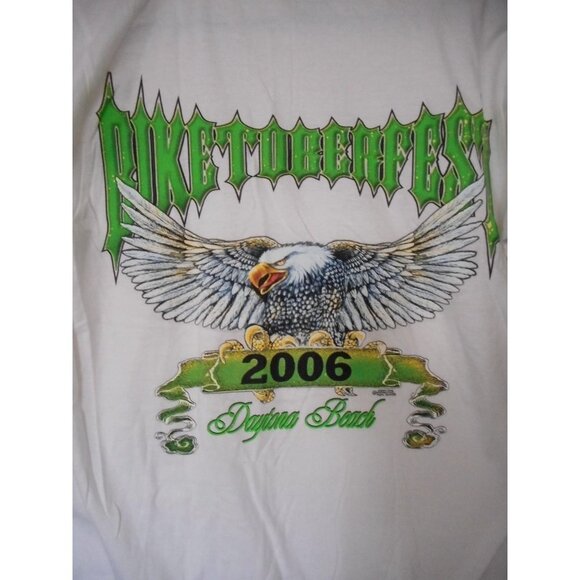 Eagle Double sided 2006 Daytona Beach FL Biketoberfest Graphic T-Shirt Sz S - Picture 5 of 6